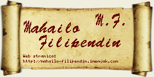 Mahailo Filipendin vizit kartica